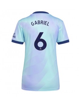 Billige Arsenal Gabriel Magalhaes #6 Tredjedrakt Dame 2024-25 Kortermet